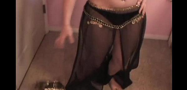  Petite belly dancer teen Kitty teasing and toying